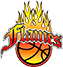 Логотип баскетбольного клуба Rockingham Flames(W)